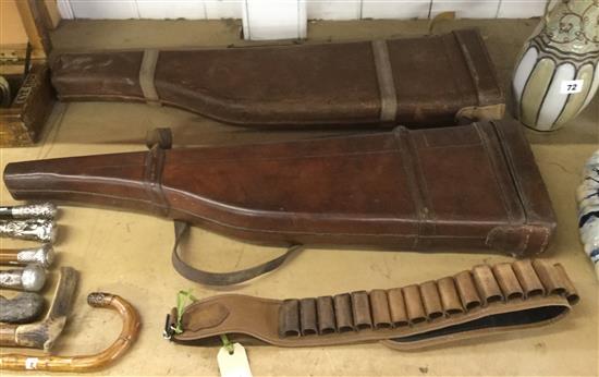 Gun cases & cartridge belt